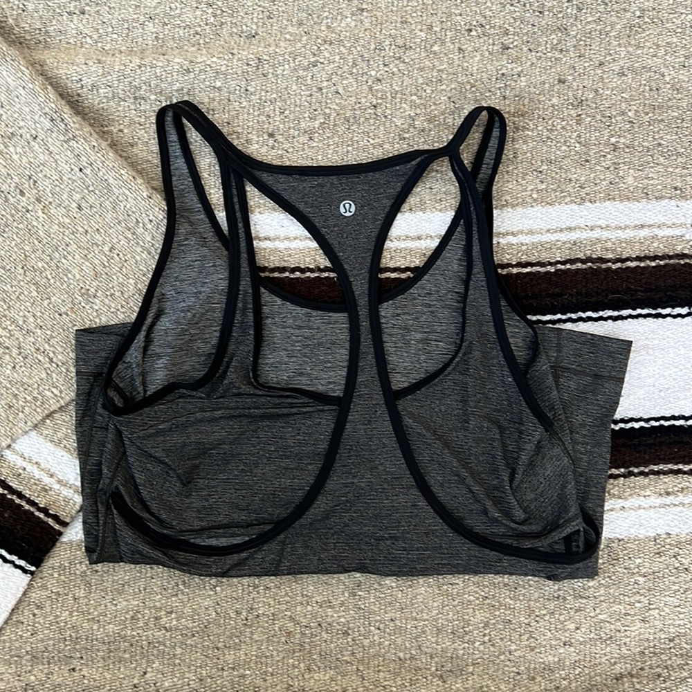 Lululemon Tank- Grey and Black, size 6 (estimate)